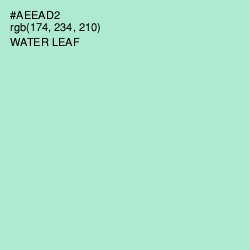 #AEEAD2 - Water Leaf Color Image